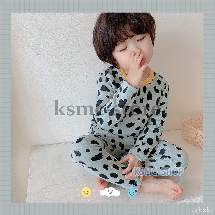 保温下着 キッズ 子供パジャマ 女の子男の子 ベビー 秋冬 ナイトウェア 子供用 トップス 子供服 セットアップ ルームウェア 可愛い 長袖 部屋着 純綿 寝巻き 