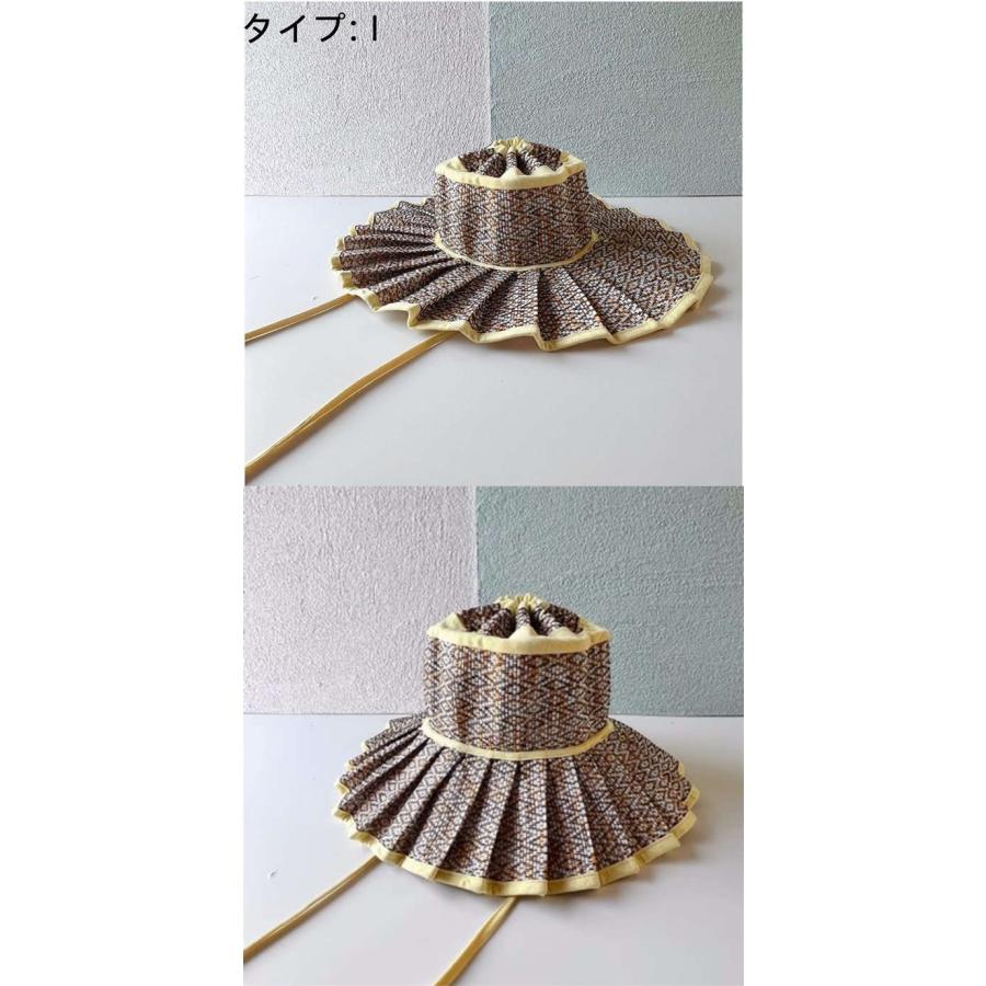帽子 レディース 春 ハット つば広 夏 折りたたみ 小さいサイズ 大人 リンクコーデ ストローハット 子供 UVカット キッズ ハット 幾何学柄 お揃い 麦わら帽子 