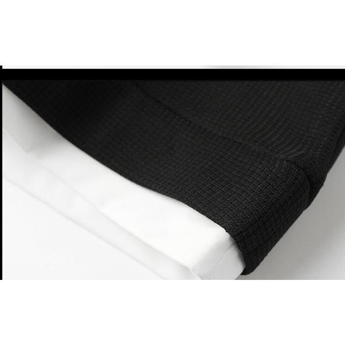 Tシャツ メンズ カットソー ワッフル生地 クルーネック 丸首 おしゃれ 通勤 長袖 トップス カジュアル 長袖Tシャツ 通学 