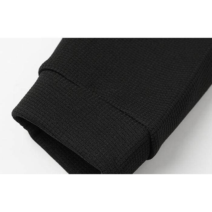 Tシャツ メンズ カットソー ワッフル生地 クルーネック 丸首 おしゃれ 通勤 長袖 トップス カジュアル 長袖Tシャツ 通学 