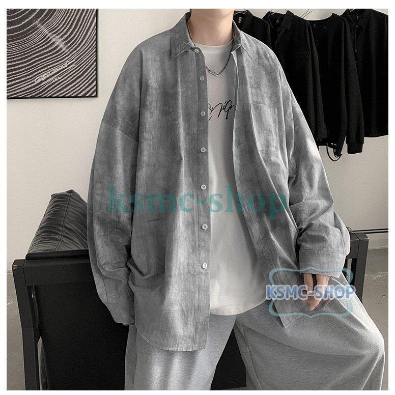 カジュアルシャツ メンズ おしゃれ シャツ 切り替え 長袖シャツ コットン ゆったり ビジネス 春服 シャツトップス 