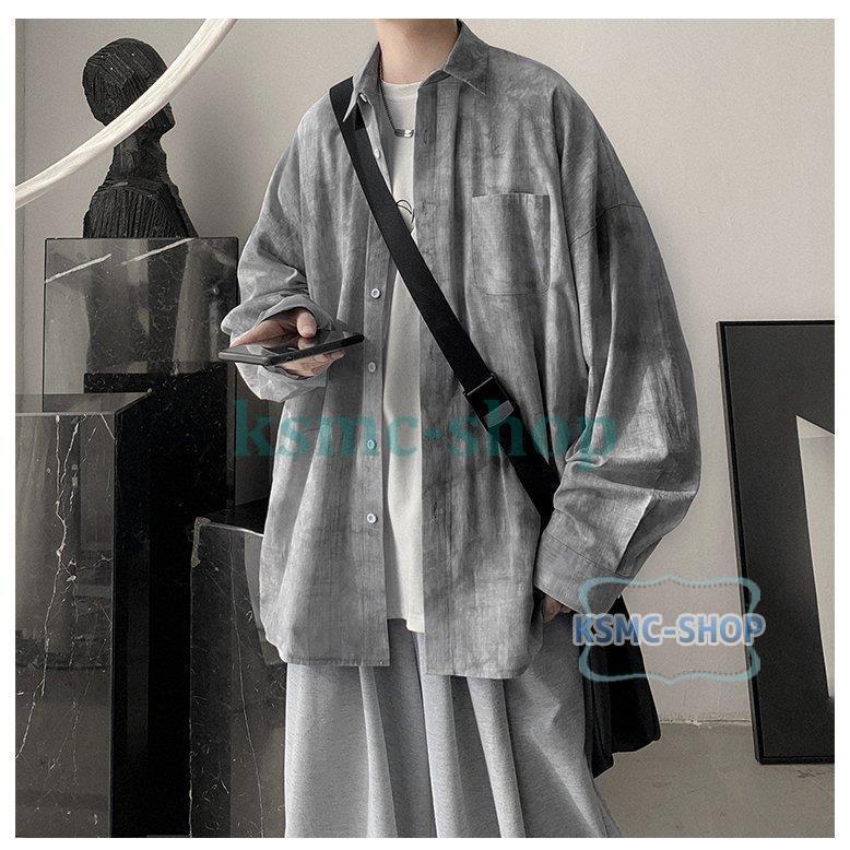 カジュアルシャツ メンズ おしゃれ シャツ 切り替え 長袖シャツ コットン ゆったり ビジネス 春服 シャツトップス 