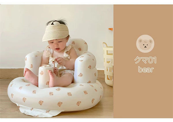 バスチェア 赤ちゃんチェア ベビーチェア ベビーバスチェア お風呂 ベビーソファー 食事 お座り 空気入れ 椅子 コンパクト たためる 送料無料 持ち運び イス 