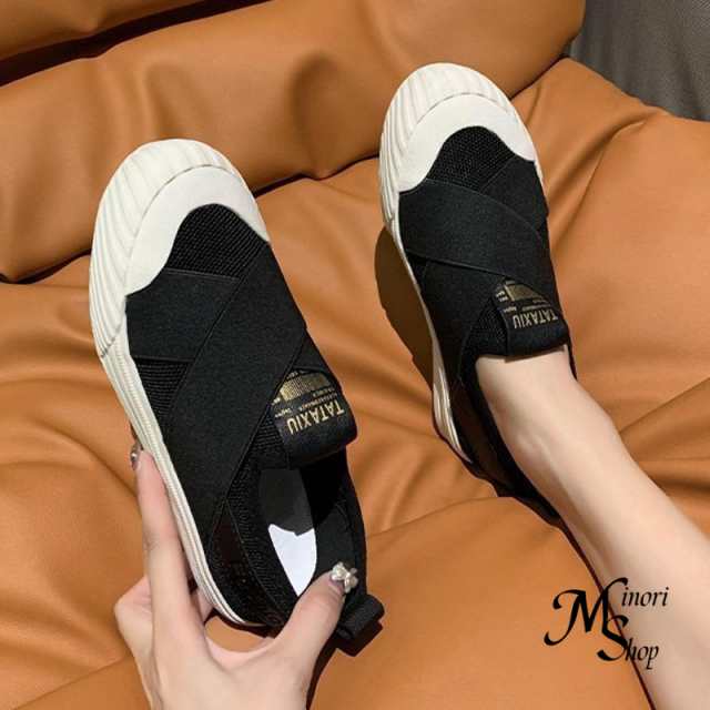 スニーカー レディース 靴 スリッポン キャンローカット 履きやすい 疲れにくい 通気性 軽量 歩きやすい 