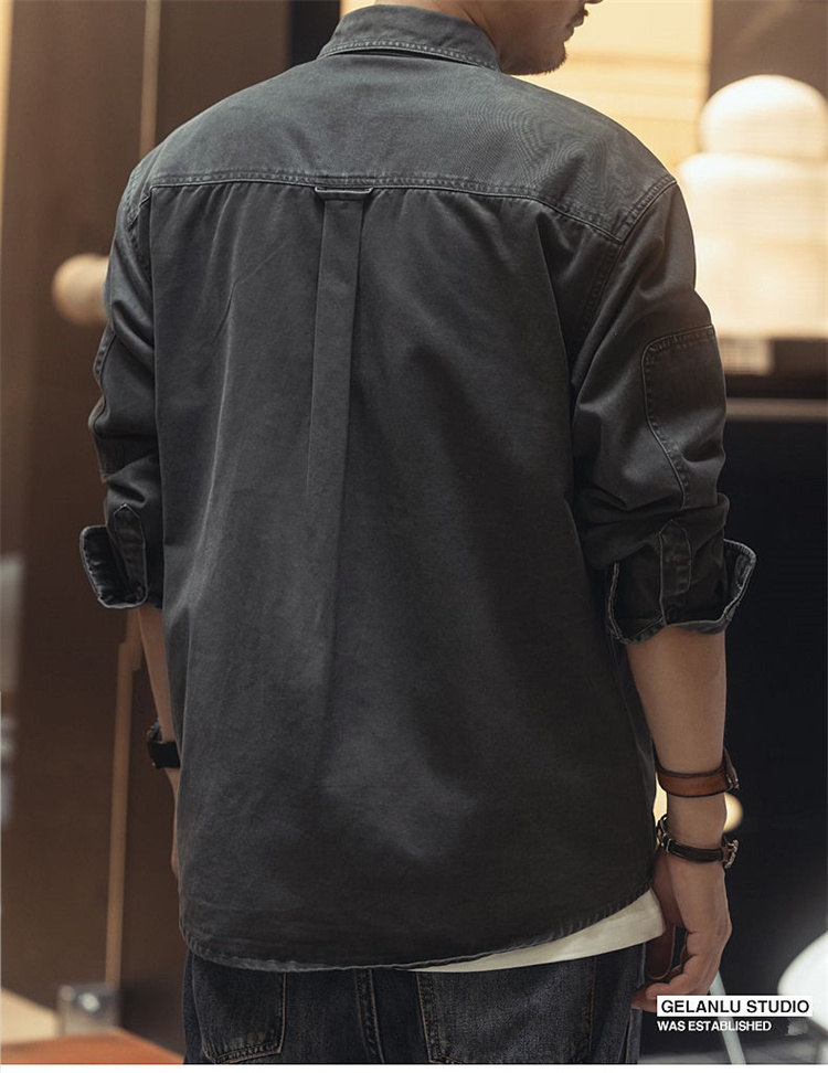 シャツ メンズ 軍シャツ ワークシャツ 長袖シャツ ミリタリーシャツ カッコイイ カジュアルシャツ カーゴシャツ おしゃれ ストリート系 お兄系 開襟シャツ 