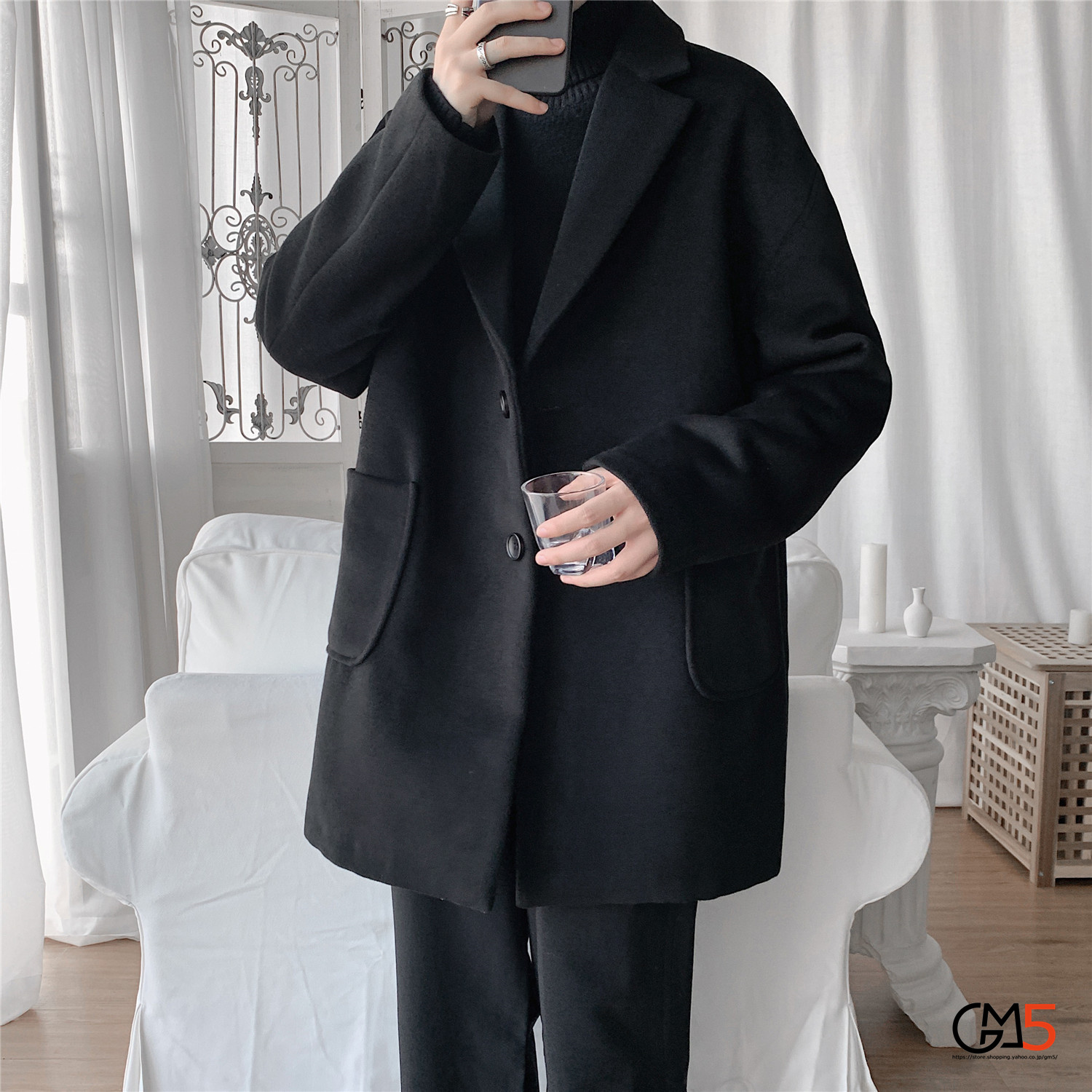 Pコート メンズ レディース 秋服 冬服 アウター チェスターコート 通勤 無地 通学 ミドル丈 ビジネス コート 