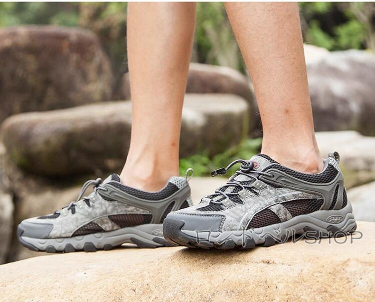 ハイキングローカット スニーカー メンズ 登山靴 トレッキングアウトドアウォーキング 通気性 軽量 水陸両用 遠足 