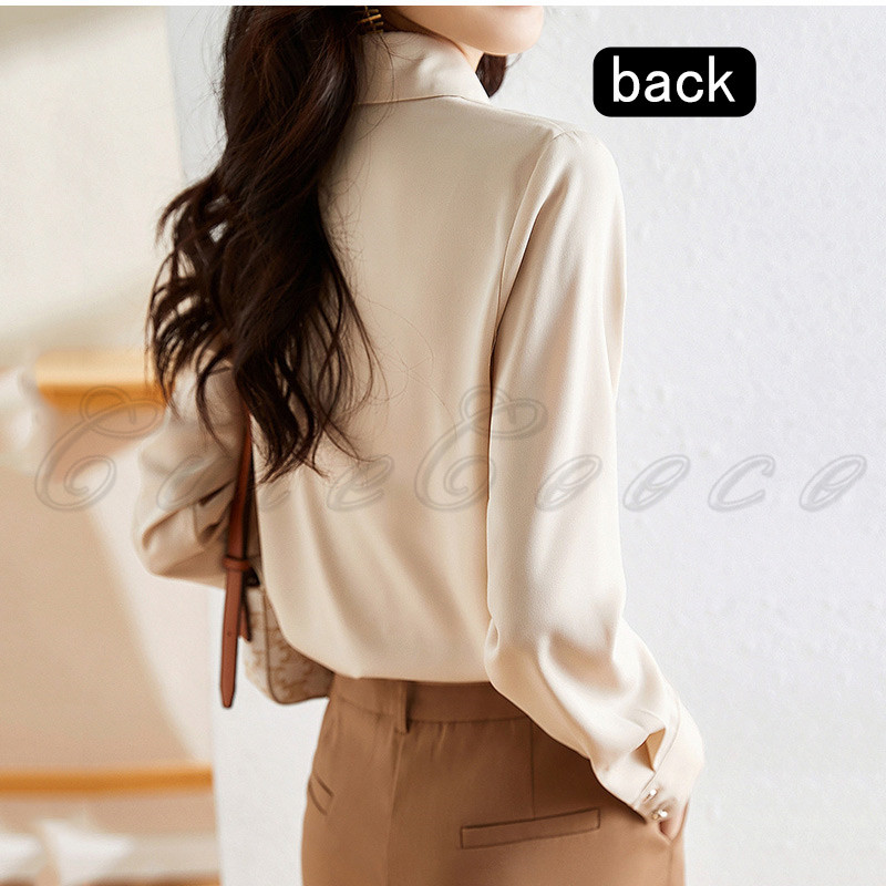 シャツ 高品質 オフィス ビジネス ブラウス 長袖 大きいサイズ シンプル 送料無料 結婚式 無地 制服面接 OL お洒落 ポケット 通勤 レディース 就活 