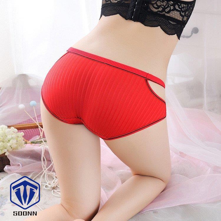 ショーツ ヒップハンガー インナー レディース ゴムタイプ フリーサイズ かわいい シンプル リブ地 女性用 サイドライン リボン ランジェ下着 