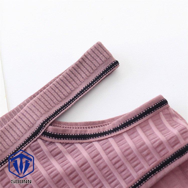 ショーツ ヒップハンガー インナー レディース ゴムタイプ フリーサイズ かわいい シンプル リブ地 女性用 サイドライン リボン ランジェ下着 