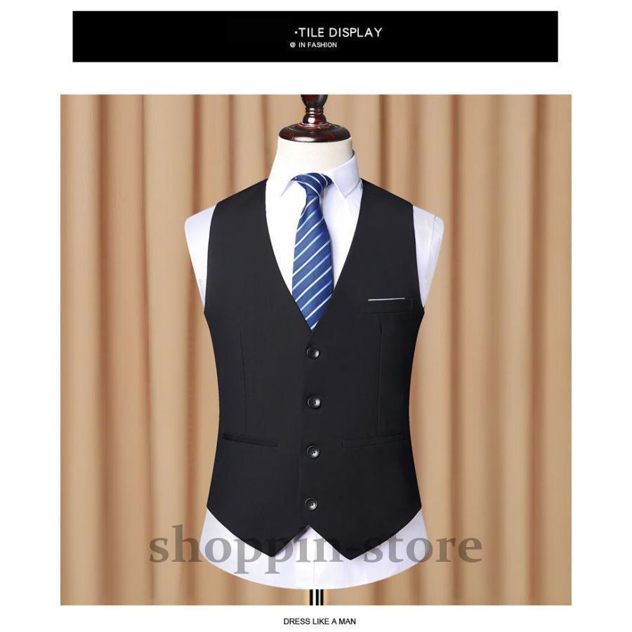 スリムフィットベスト スーツ ジレ メンズ ビジネス 胸ポケットあり 灰色 大きなサイズ 無地 スリム 黒 紺 グレー ブラックネイビー 