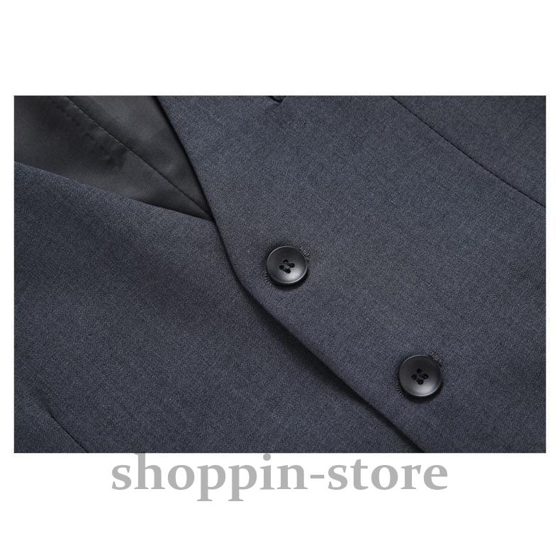 スリムフィットベスト スーツ ジレ メンズ ビジネス 胸ポケットあり 灰色 大きなサイズ 無地 スリム 黒 紺 グレー ブラックネイビー 