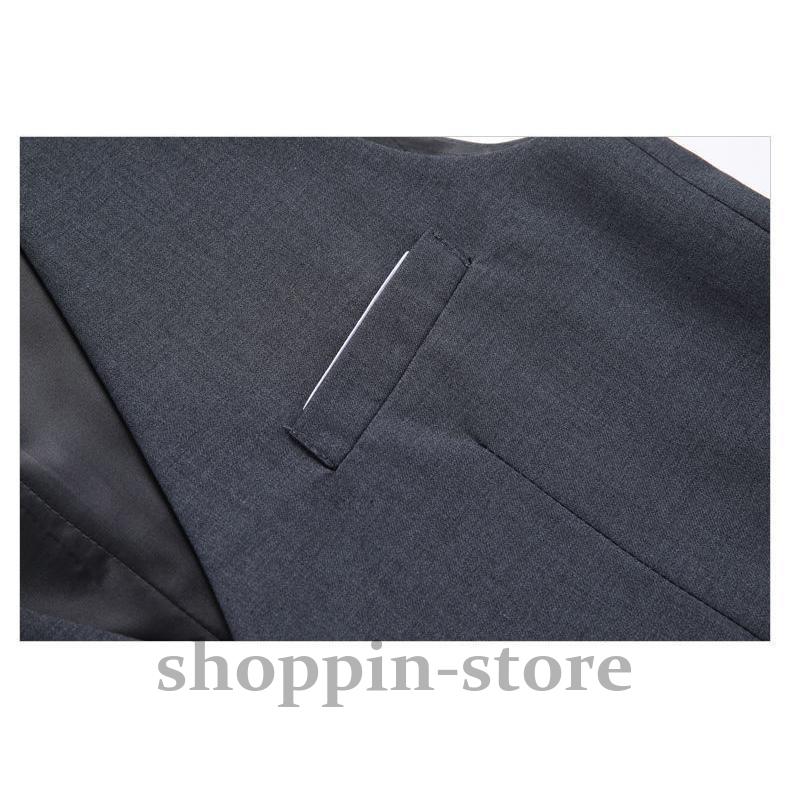スリムフィットベスト スーツ ジレ メンズ ビジネス 胸ポケットあり 灰色 大きなサイズ 無地 スリム 黒 紺 グレー ブラックネイビー 