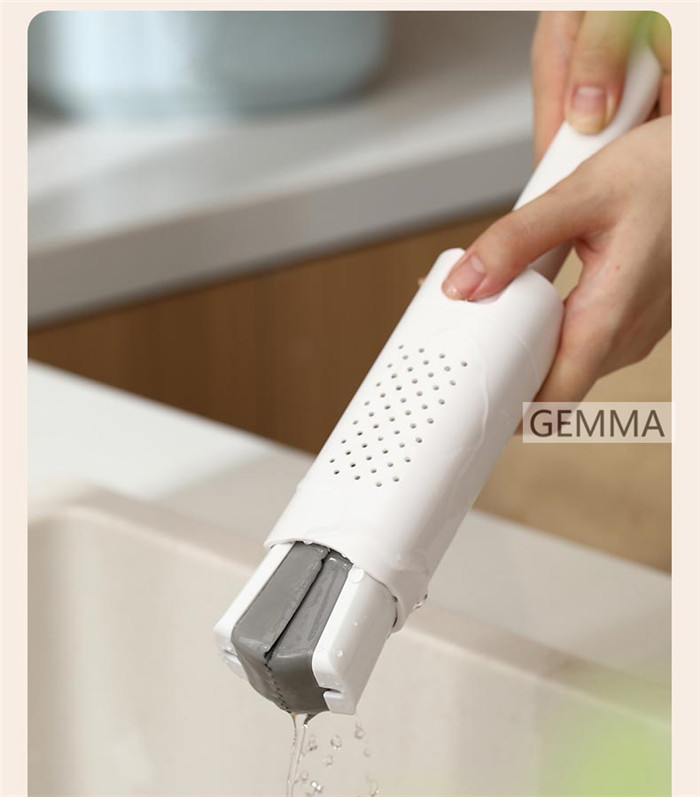 ミニモップ 手洗い不要 片手操作可能 水拭き スポンジモップ 携帯用小型モップ ガテーブル 窓 乾湿両用 多機能 