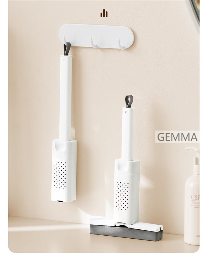 ミニモップ 手洗い不要 片手操作可能 水拭き スポンジモップ 携帯用小型モップ ガテーブル 窓 乾湿両用 多機能 