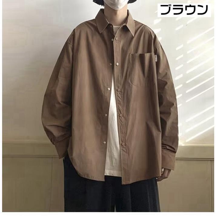 メンズシャツ 長袖シャツ カジュアルシャツ メンズ シャツ アウター シンプル カジュアル オシャレ 通勤 トップス 通学 羽織り 