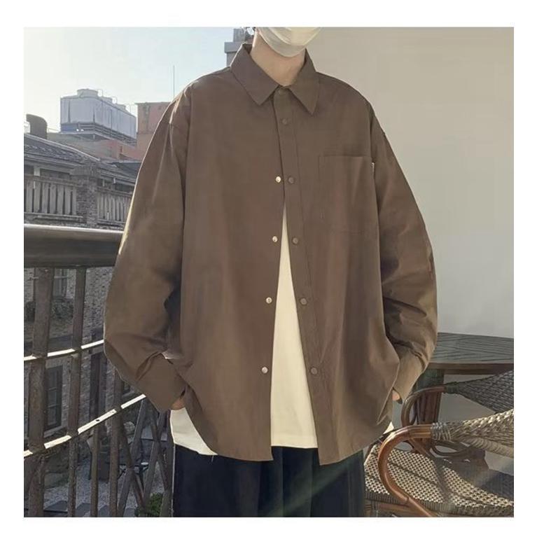 メンズシャツ 長袖シャツ カジュアルシャツ メンズ シャツ アウター シンプル カジュアル オシャレ 通勤 トップス 通学 羽織り 