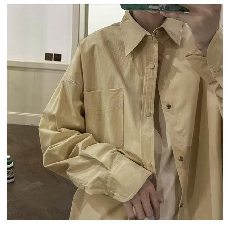 メンズシャツ 長袖シャツ カジュアルシャツ メンズ シャツ アウター シンプル カジュアル オシャレ 通勤 トップス 通学 羽織り 