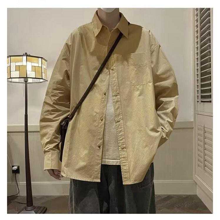 メンズシャツ 長袖シャツ カジュアルシャツ メンズ シャツ アウター シンプル カジュアル オシャレ 通勤 トップス 通学 羽織り 