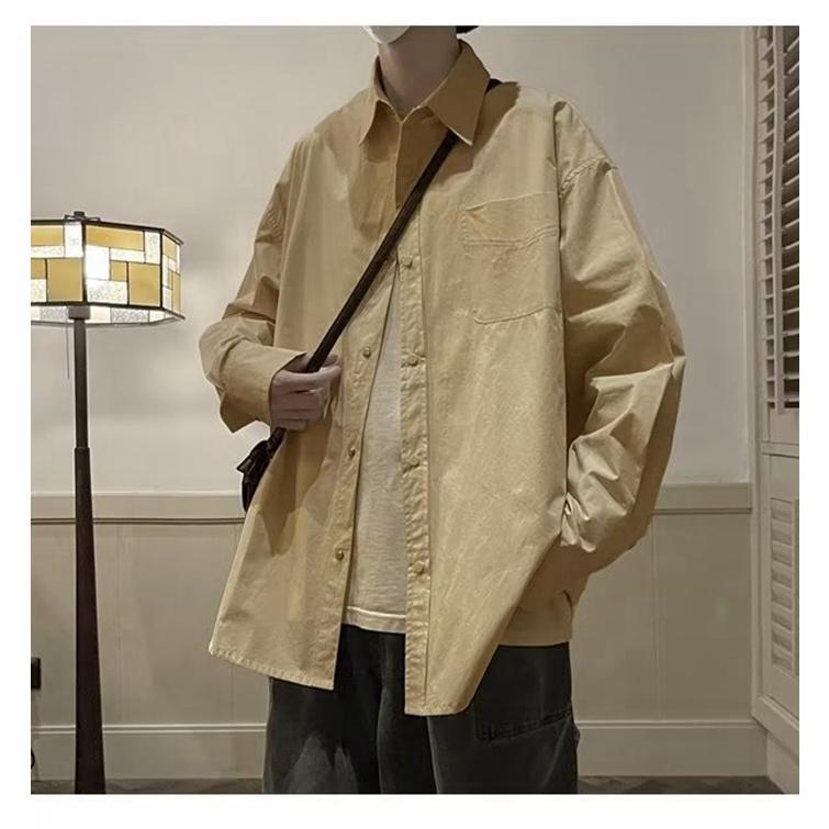 メンズシャツ 長袖シャツ カジュアルシャツ メンズ シャツ アウター シンプル カジュアル オシャレ 通勤 トップス 通学 羽織り 
