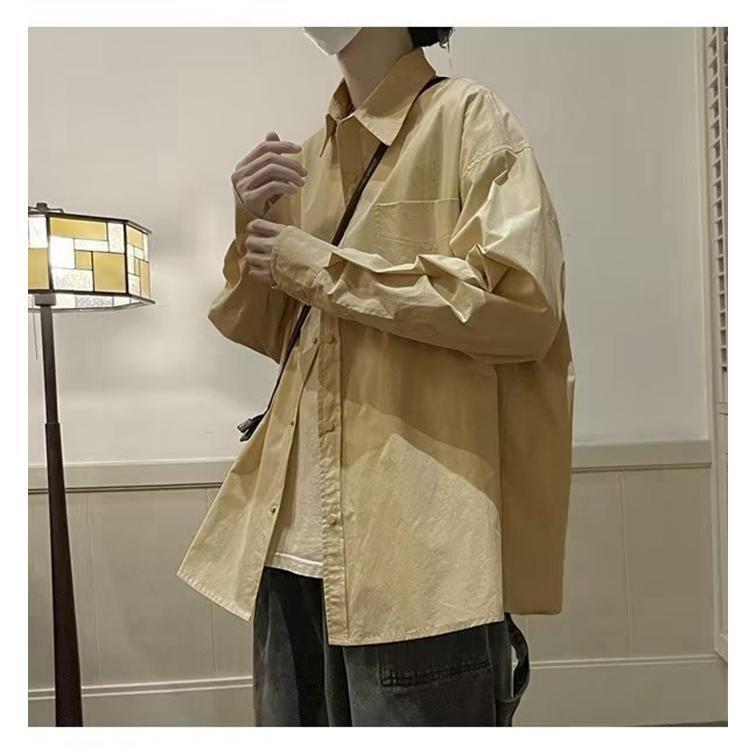 メンズシャツ 長袖シャツ カジュアルシャツ メンズ シャツ アウター シンプル カジュアル オシャレ 通勤 トップス 通学 羽織り 