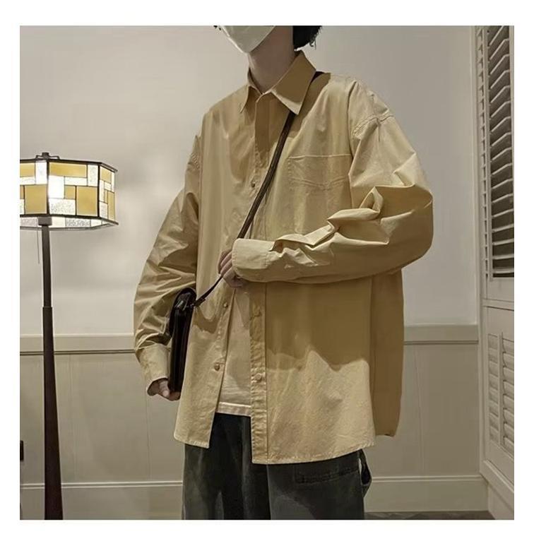 メンズシャツ 長袖シャツ カジュアルシャツ メンズ シャツ アウター シンプル カジュアル オシャレ 通勤 トップス 通学 羽織り 