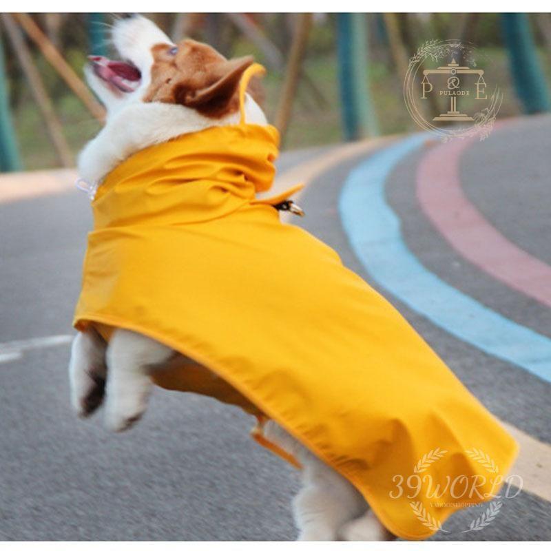 犬用レインコート 犬レインコート ポンチョ型 ドッグウェア 犬雨具 腹当て 散歩 大型犬 お出かけ 小型犬 透明フード付き 中型犬 雨対策 M~8XL 