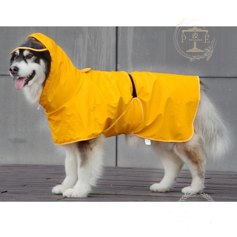 犬用レインコート 犬レインコート ポンチョ型 ドッグウェア 犬雨具 腹当て 散歩 大型犬 お出かけ 小型犬 透明フード付き 中型犬 雨対策 M~8XL 