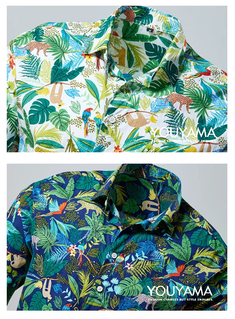 長袖シャツ メンズ 花柄シャツ 夏 カジュアルシャツ シャツ メンズ スリム カジュアル 紳士用 トップス 送料無料 新作 