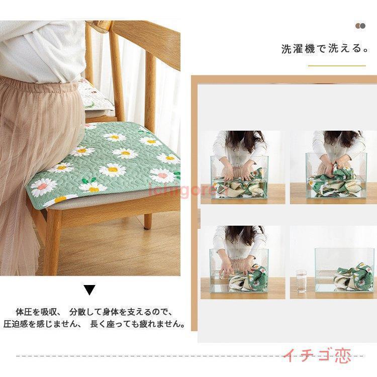 2点セット 椅子用 座布団クッション 45*45 ふわふわ ダイニングチェア用チェアクッション 車用 チェアパッド 座面 