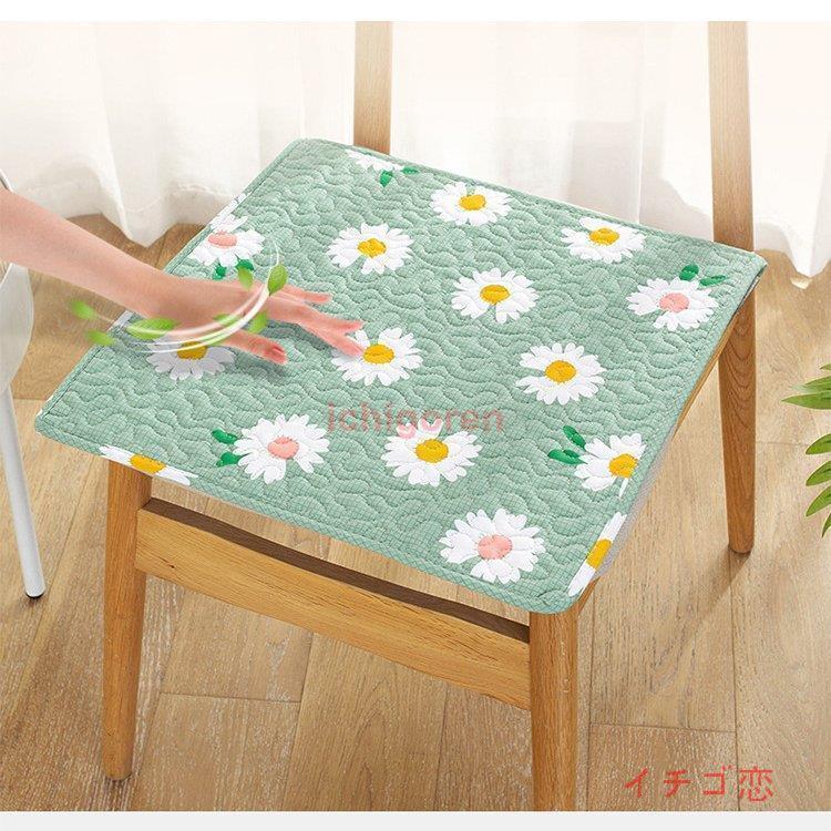 2点セット 椅子用 座布団クッション 45*45 ふわふわ ダイニングチェア用チェアクッション 車用 チェアパッド 座面 