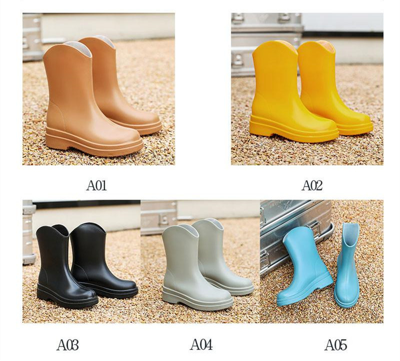 レインブーツ レインレディース ショートブーツ 母の日 コック完全防水 ミドル丈 通勤 滑らない 雨靴 雨の日 脱げない 通学 靴 