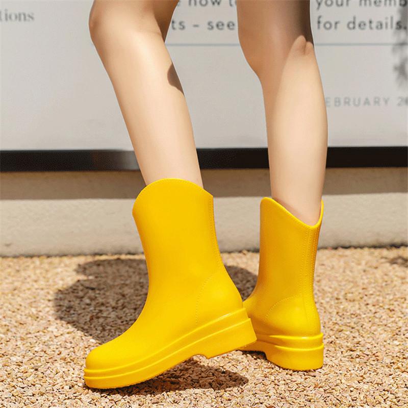 レインブーツ レインレディース ショートブーツ 母の日 コック完全防水 ミドル丈 通勤 滑らない 雨靴 雨の日 脱げない 通学 靴 