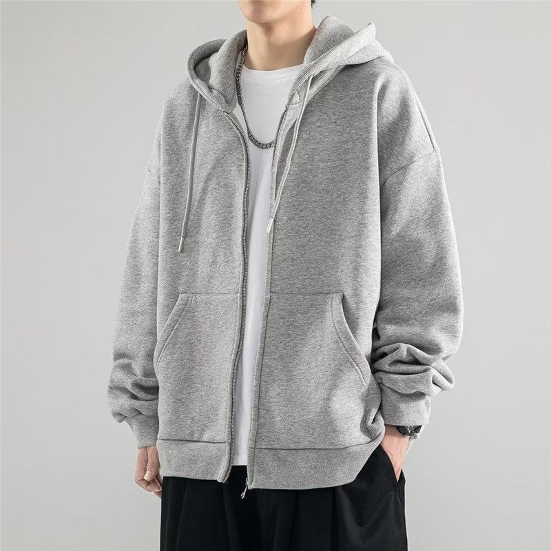メンズ レディース 長袖 スウェット トップス フード付き 学生 春秋 カジュアル シンプル 薄手 ジップアップ 通学 おしゃれ 無地 