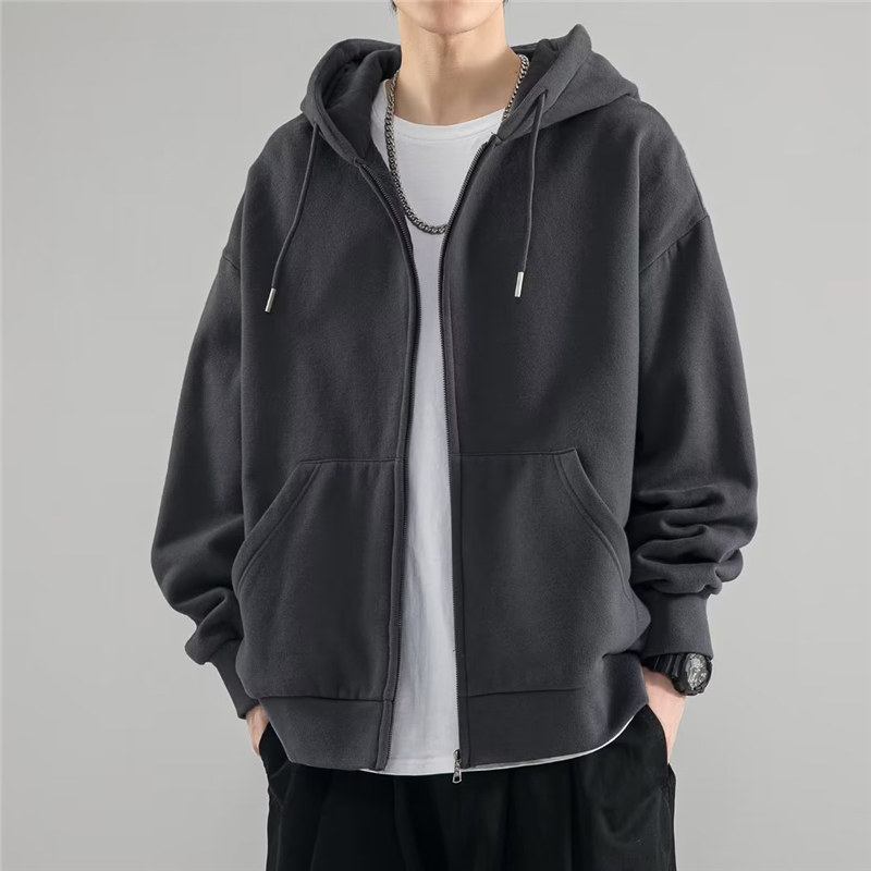 メンズ レディース 長袖 スウェット トップス フード付き 学生 春秋 カジュアル シンプル 薄手 ジップアップ 通学 おしゃれ 無地 