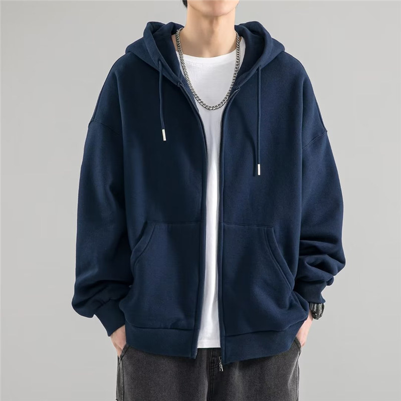 メンズ レディース 長袖 スウェット トップス フード付き 学生 春秋 カジュアル シンプル 薄手 ジップアップ 通学 おしゃれ 無地 