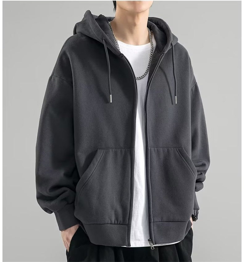 メンズ レディース 長袖 スウェット トップス フード付き 学生 春秋 カジュアル シンプル 薄手 ジップアップ 通学 おしゃれ 無地 