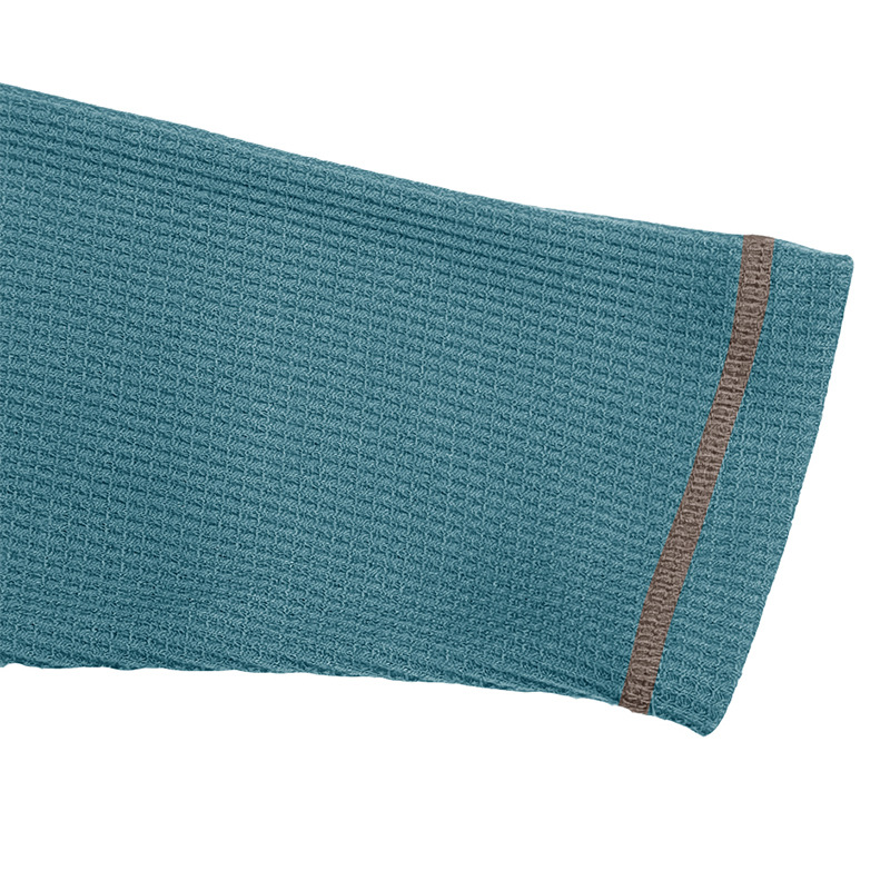 長袖Tシャツ メンズ ヘンリーネック 大きいサイズ ビッグシルエット ワッフルT ロンT カラー配色 ロングT 春 冬 黒T インナー 秋 トップス 