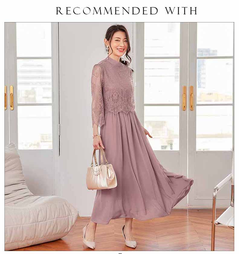 パーティードレス ロングワンピース総レース長袖ロング丈結婚式披露宴 二次会お呼ばれハイネックネイビーグリーン20代 30代 40代レディースフォーマル春夏秋冬  