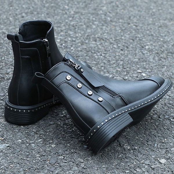 ショートブーツ レディース 歩きやすい 軽量 滑らない サイドジップ 黒 防滑 防寒 カジュアル 大きいサイズ 痛くない 小さいサイズ 