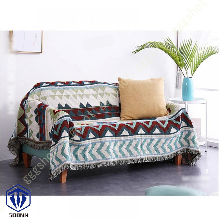 マルチカバー ソファカバー 北欧 長方形 大判 カバー ソファー 保護カバー ソファーマット 軽量 カウチ 肘付き アンティーク 綿麻 ブランケット 四季適用 