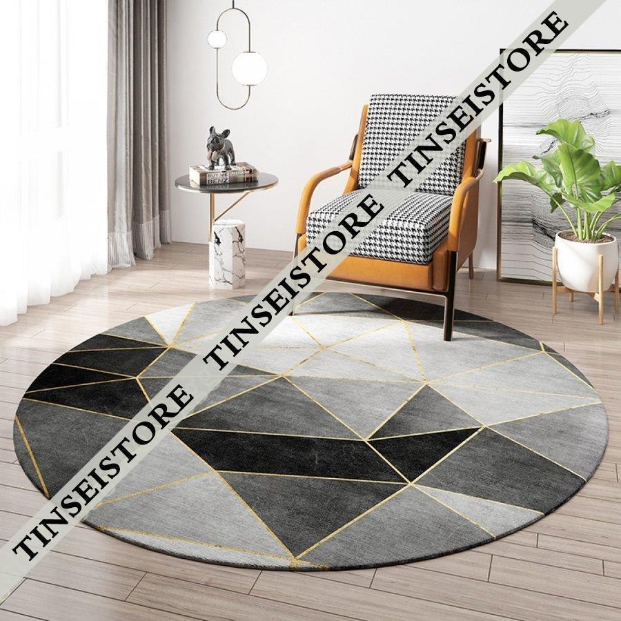 ラグ 丸 カーペット 丸型 洗えるラグマット 円形 じゅうたん オールシーズン ラグカーペット モダン インテリア ベッドルーム 雑貨 丸い絨毯 マット 