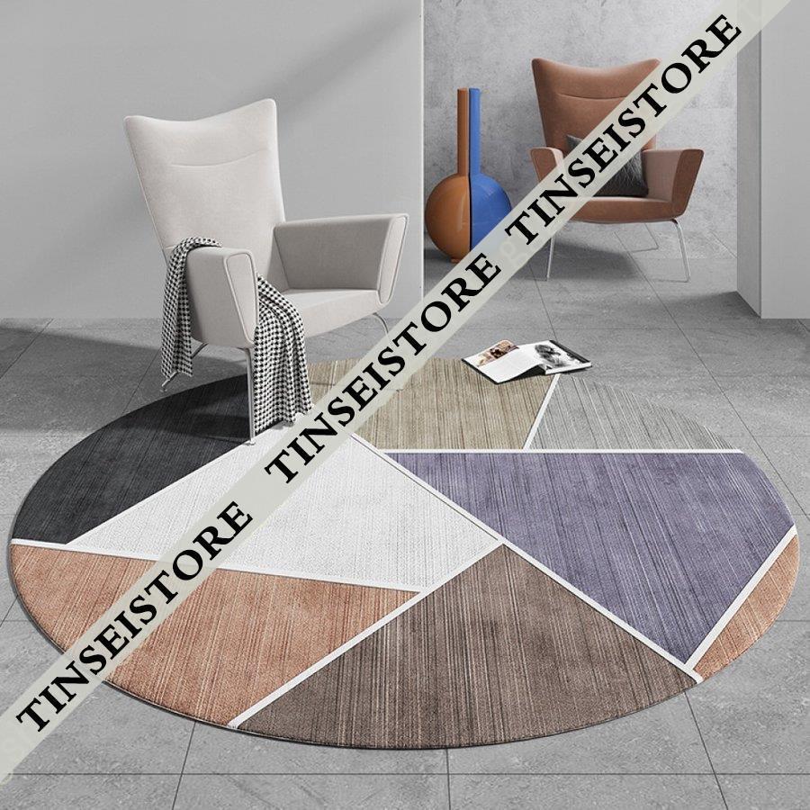 ラグ 丸 カーペット 丸型 洗えるラグマット 円形 じゅうたん オールシーズン ラグカーペット モダン インテリア ベッドルーム 雑貨 丸い絨毯 マット 