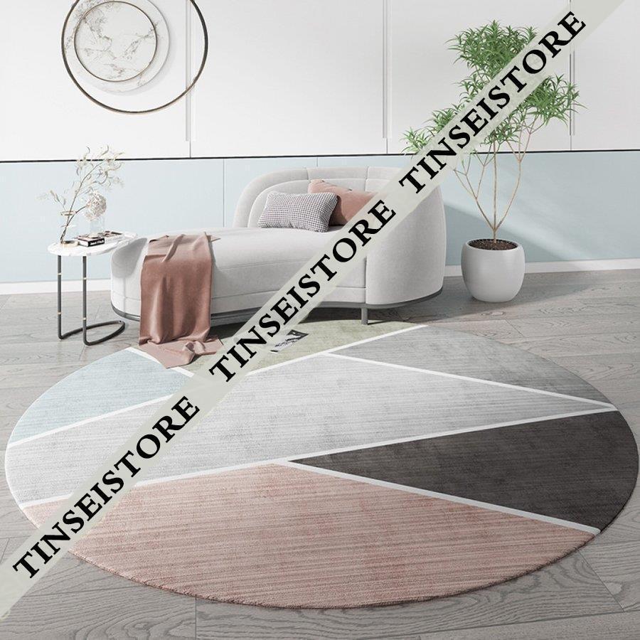 ラグ 丸 カーペット 丸型 洗えるラグマット 円形 じゅうたん オールシーズン ラグカーペット モダン インテリア ベッドルーム 雑貨 丸い絨毯 マット 