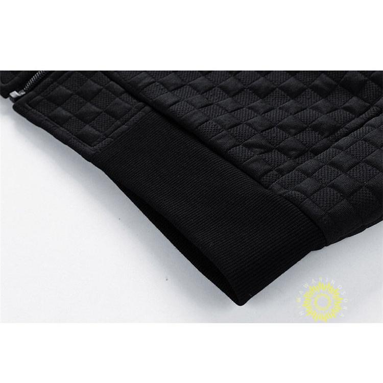 長袖 メンズ ジップ無地 ゆったり スウェットフード付き カジュアル スポーツウェア 秋 春 トップス ファッション 