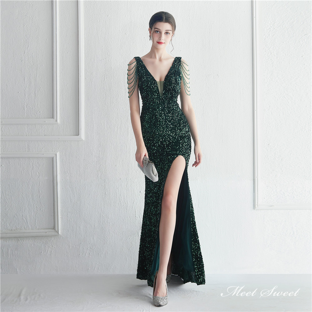 カラードレス マーメイドドレス パーティードレス 袖なし ビーズ ウェディングドレス スパン小さいサイズ 結婚式 発表会 二次会 大きいサイズ 