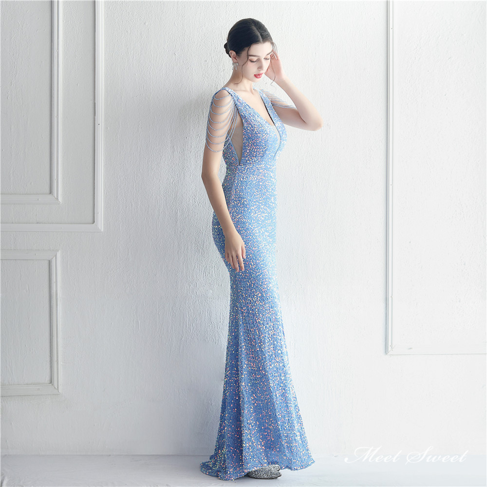 カラードレス マーメイドドレス パーティードレス 袖なし ビーズ ウェディングドレス スパン小さいサイズ 結婚式 発表会 二次会 大きいサイズ 