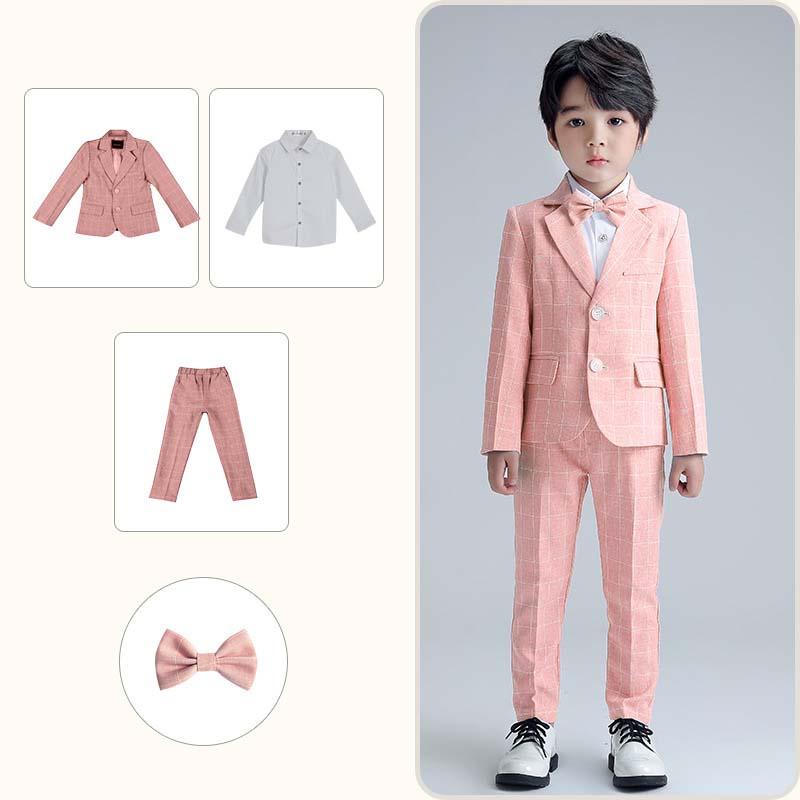 卒業式 小学校 男子 4点フォーマルスーツ セットアップ4点セット 送料無料  