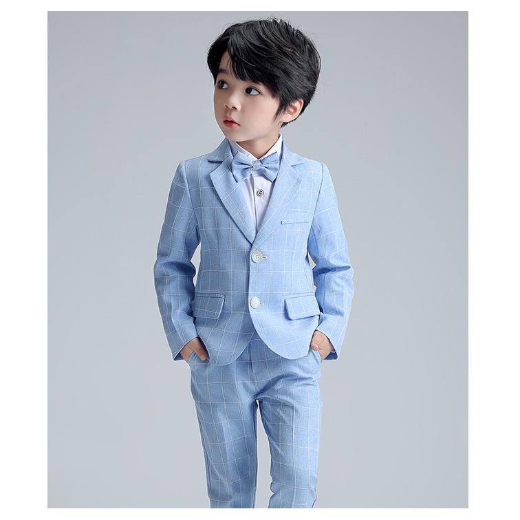 卒業式 小学校 男子 4点フォーマルスーツ セットアップ4点セット 送料無料  