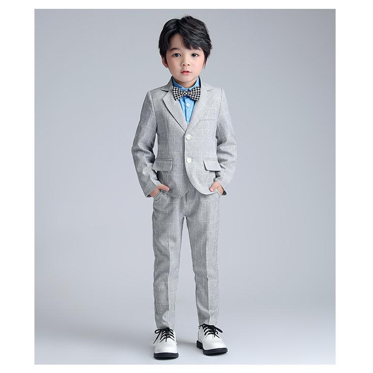 卒業式 小学校 男子 4点フォーマルスーツ セットアップ4点セット 送料無料  